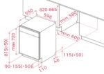 Lavavajillas de integración de 12 cubiertos E - Imagen 11