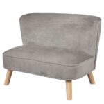 Sofá infantil roba gris plata