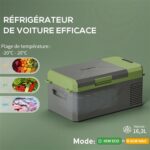 Refrigerador de coche con compresor eléctrico de 16,3 L, 12/24 V, 60 W máx - Imagen 4