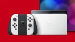 Nintendo Switch (modelo OLED) con base y mandos Joy-Con blancos - Imagen 4